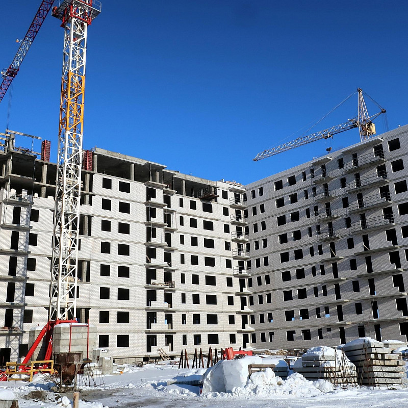 В Архангельске строят новый квартал для переселения из аварийного жилья 342 семей